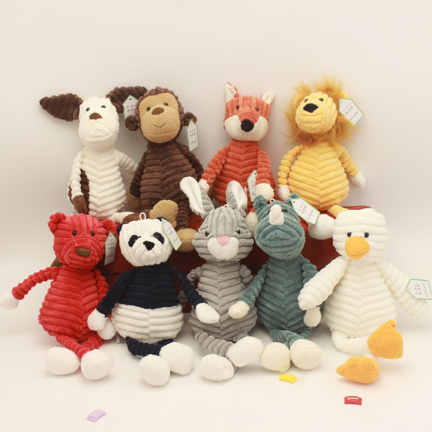 Striped Animal Plush Toy - Creative Stuffed Doll