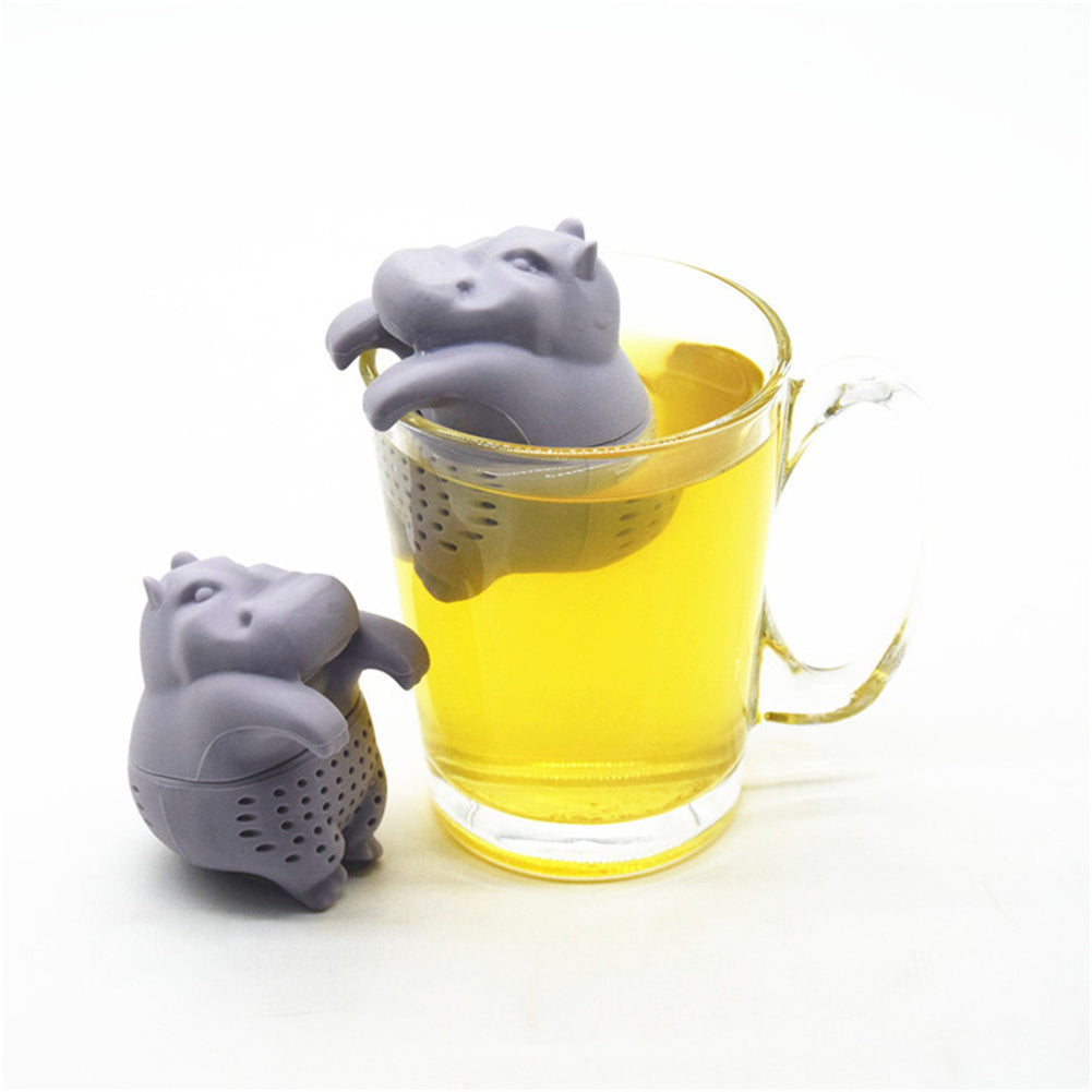 Silicone Hippo Tea Infuser and Strainer