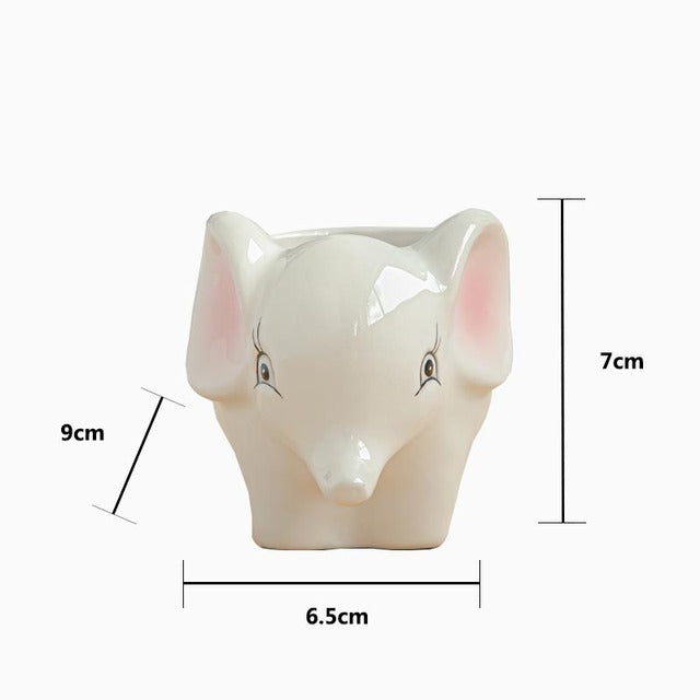 Nordic Ceramic Animal Flower Pots for Succulents