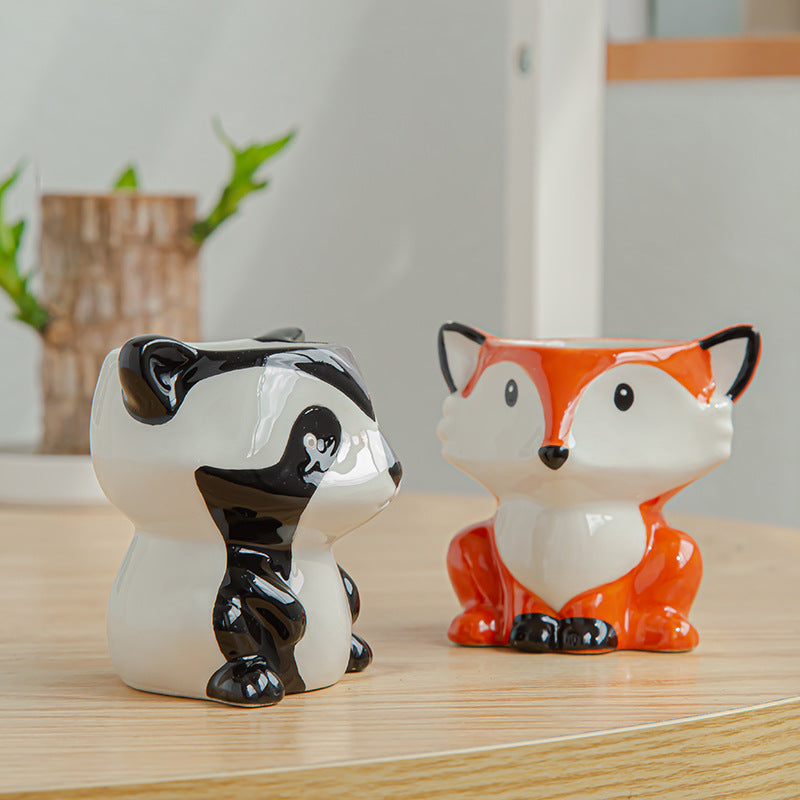 Nordic Ceramic Animal Flower Pots for Succulents
