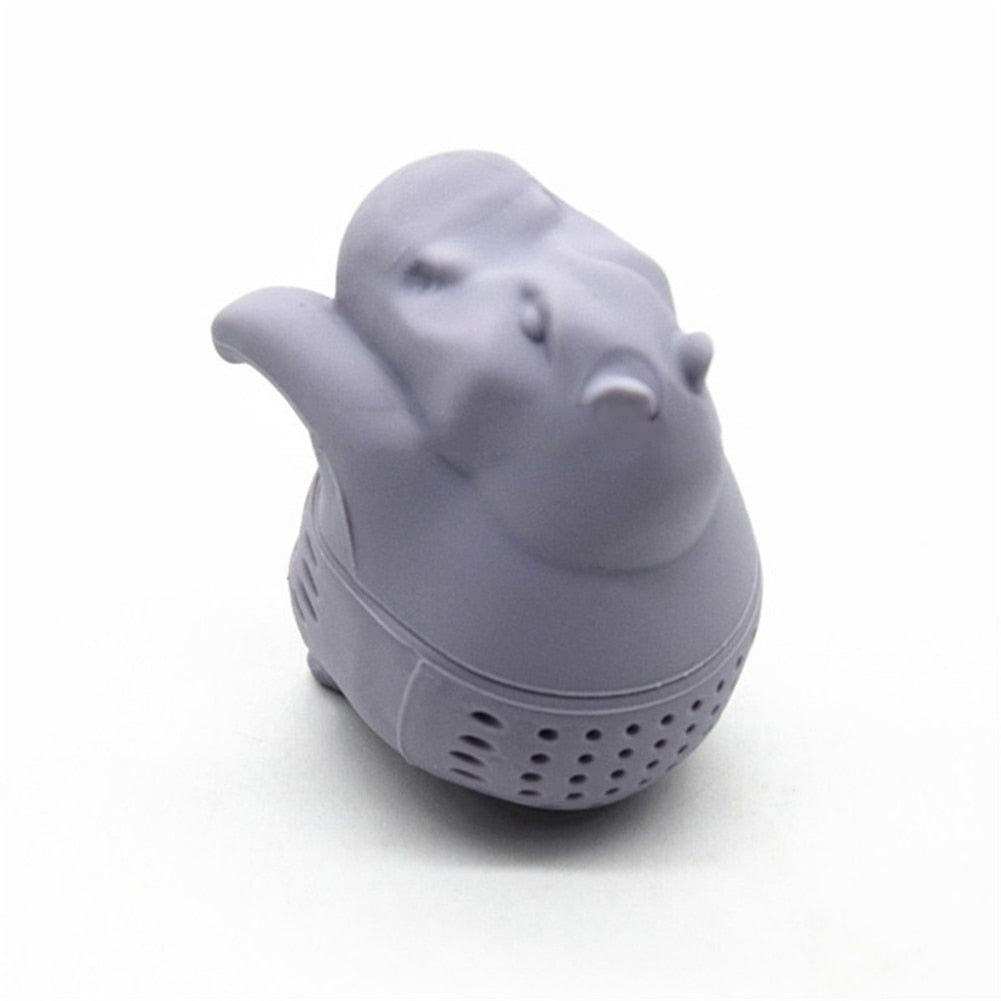 Silicone Hippo Tea Infuser and Strainer