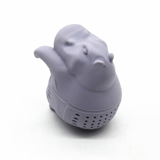 Silicone Hippo Tea Infuser and Strainer