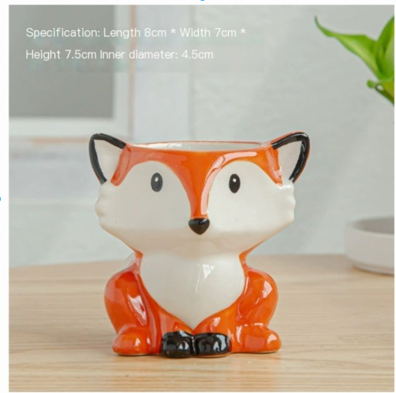Nordic Ceramic Animal Flower Pots for Succulents