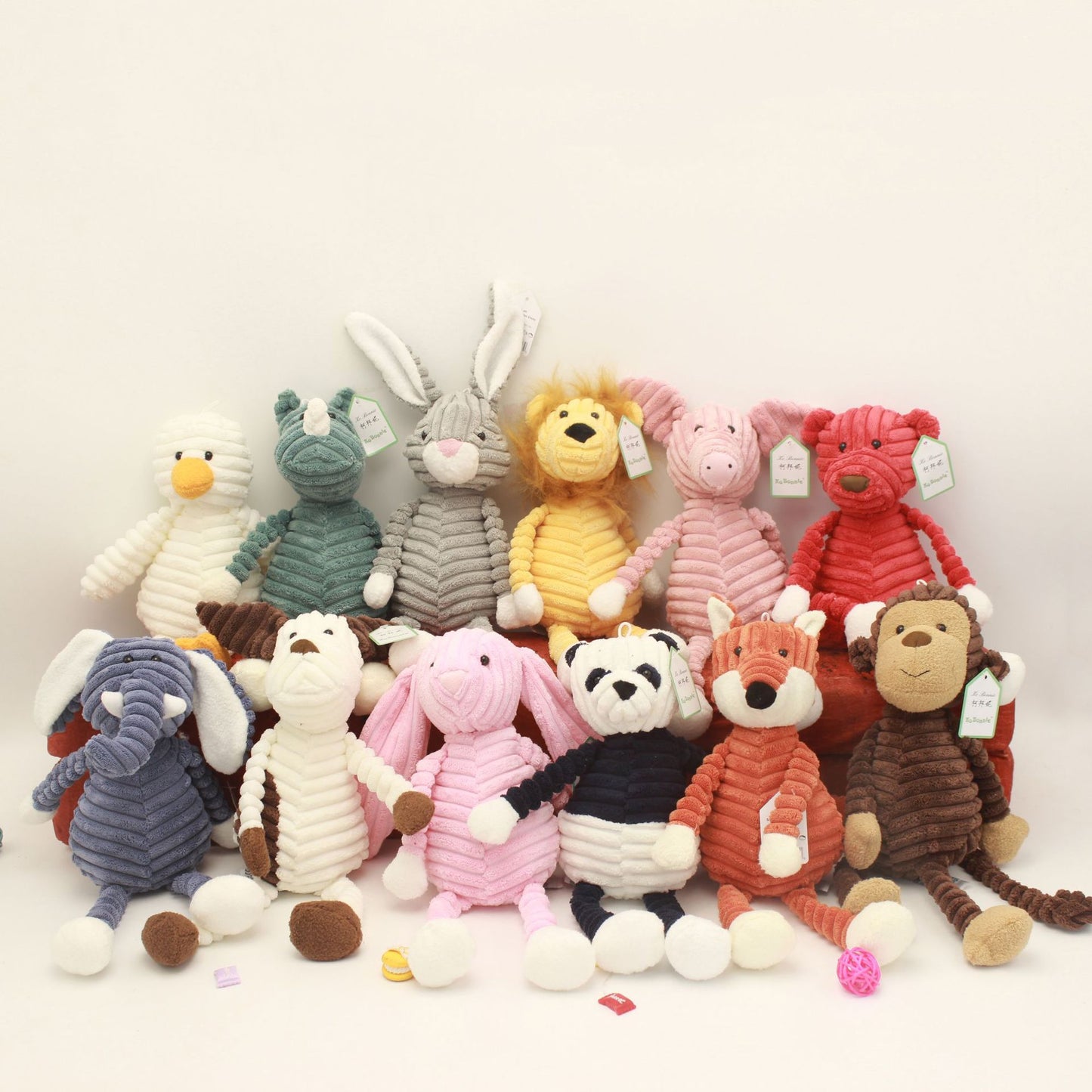 Striped Animal Plush Toy - Creative Stuffed Doll