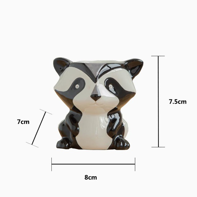 Nordic Ceramic Animal Flower Pots for Succulents
