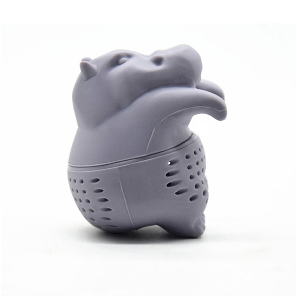 Silicone Hippo Tea Infuser and Strainer